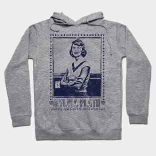 Sylvia Plath / Retro Fan Art Design Hoodie